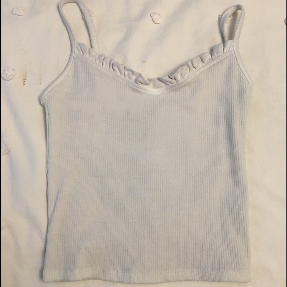 ruffled tank top